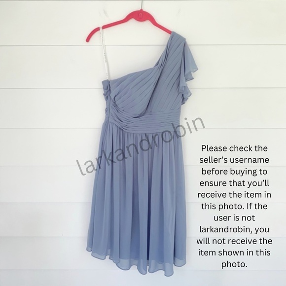 Azazie Carly Dress Dusty Blue 6 - Picture 7 of 17